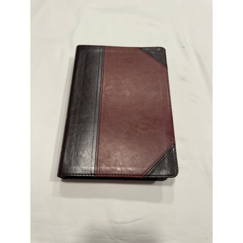 Crossway ESV Holy Bible TruTone Two-Tone Burgundy Brown Leather 9781433562457